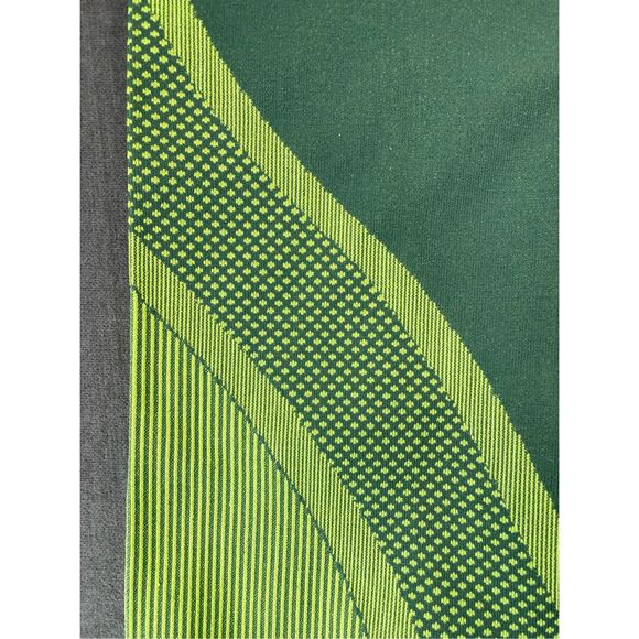 Fabletics Seamless Colorblock Leggings Womens L‎ Green High Rise Athletic Yoga - Picture 3 of 9